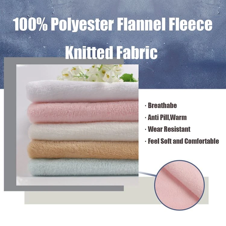 product-750-750 Polyester Flannel Knit Fabric