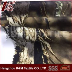 โพลีเอสเตอร์ 100% โพลีเอสเตอร์ที่ทำจากผ้าถักนิตติ้งแบบกำหนดเองที่พิมพ์ด้วย TPU Coated High Brushed Tricot Fabric